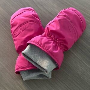 HotFingers pink fleece‎ lined mittens youth xlarge